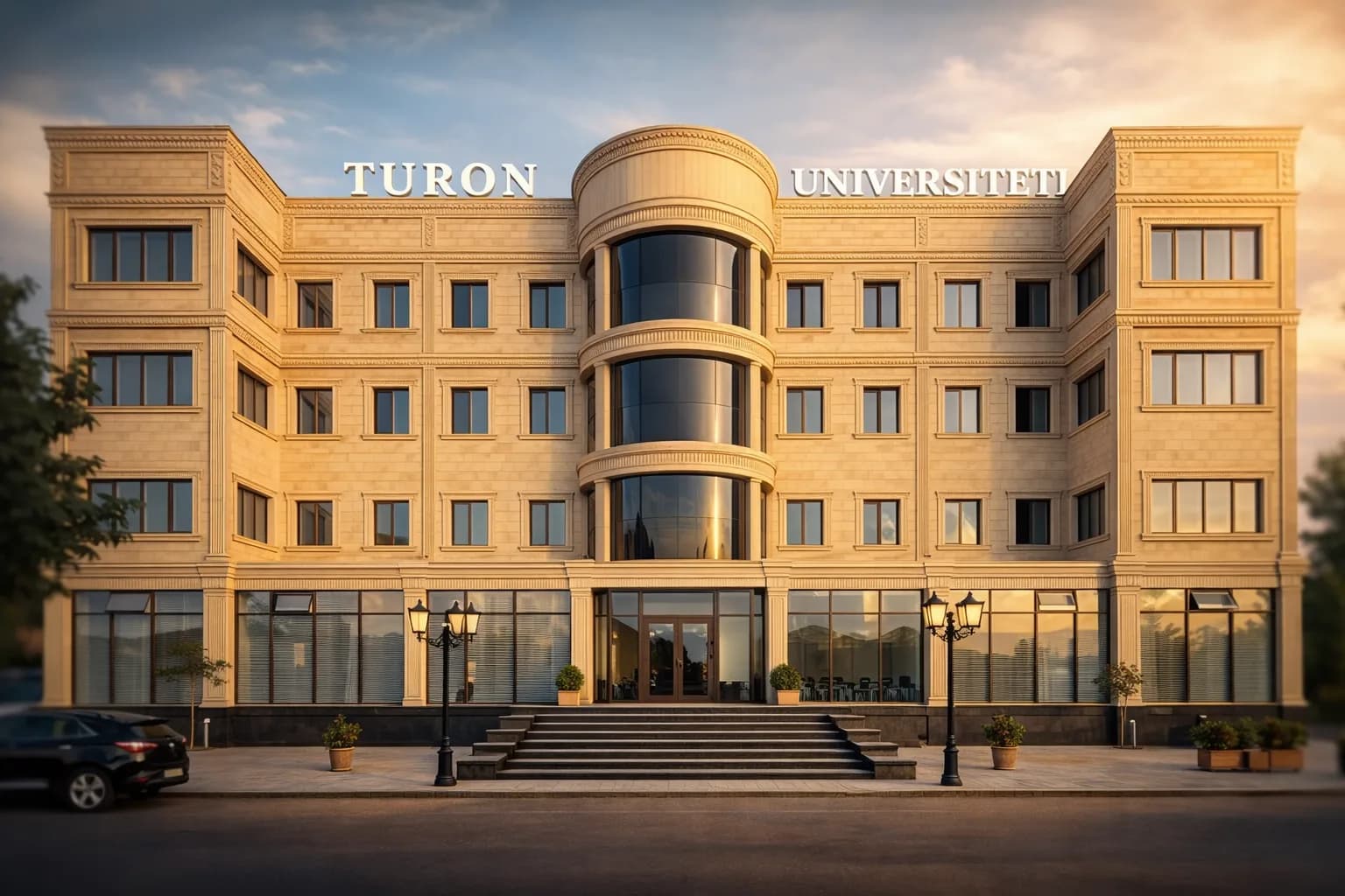 Main building of Turon University Andijon Filiali